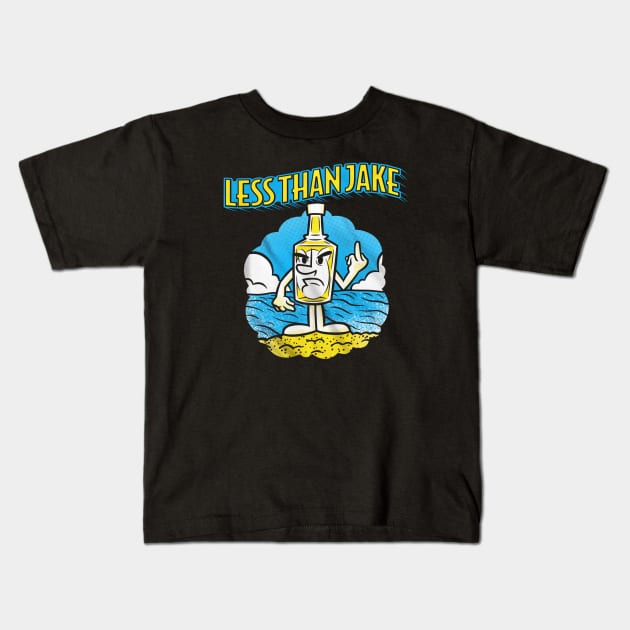 vintage less Kids T-Shirt by One Shoot Crout Arts